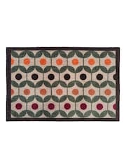 My Mat Green Retro Geo Earth Doormat - Image 2 of 3