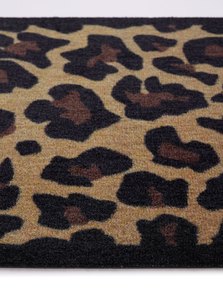 My Mat Brown Leopard Border Doormat - Image 3 of 3 My Mat Brown Leopard Border Doormat - Image 3 of 3