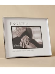 Widdop Silver Photo Frame 'Engaged' 7" x 5 - Image 1 of 6