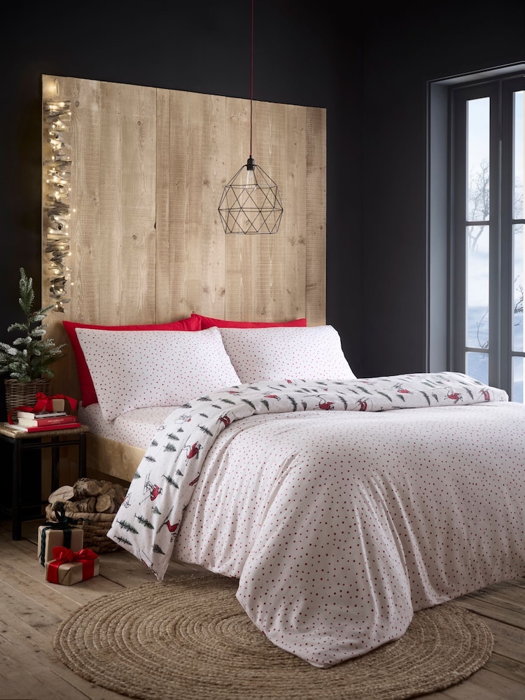 Fusion Cream Alpine Skier Reversible Duvet Cover & Pillowcase Set - Image 4 of 4 Fusion Cream Alpine Skier Reversible Duvet Cover & Pillowcase Set - Image 4 of 4
