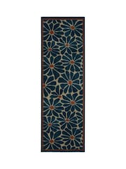 My Mat Blue Boho Floral Runner - Image 2 of 3