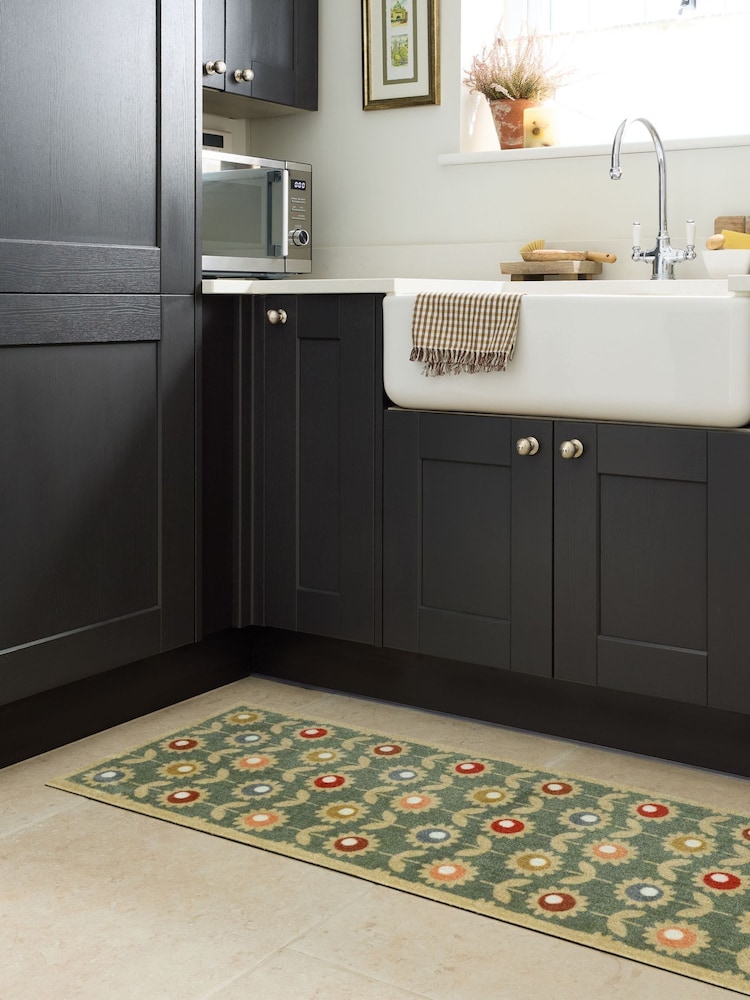 My Mat Green Multi Floral Runner - Image 1 of 4