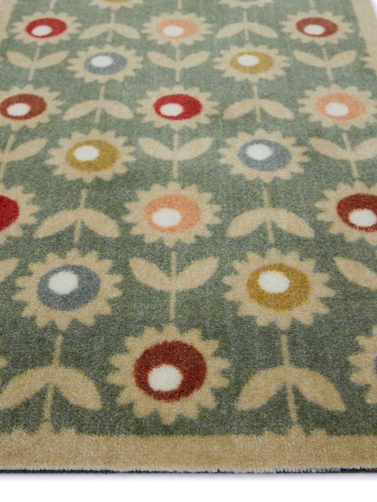 My Mat Green Multi Floral Runner - Image 2 of 4