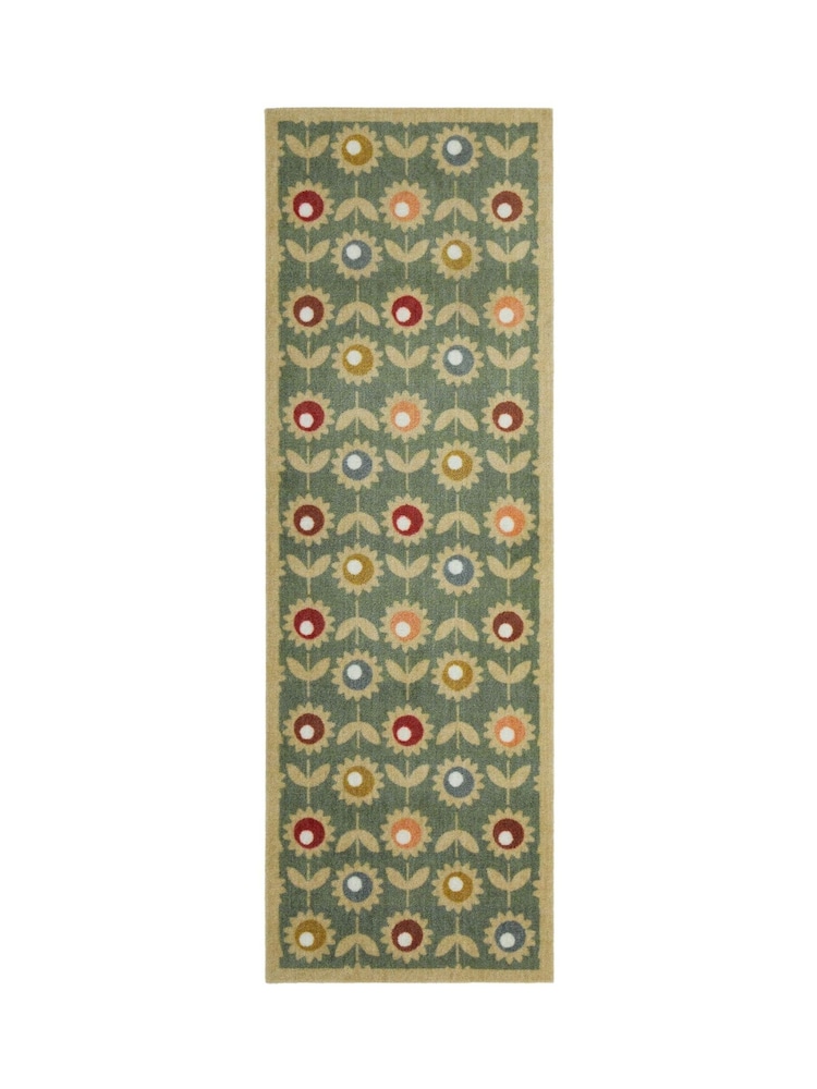 My Mat Green Multi Floral Runner - Image 4 of 4