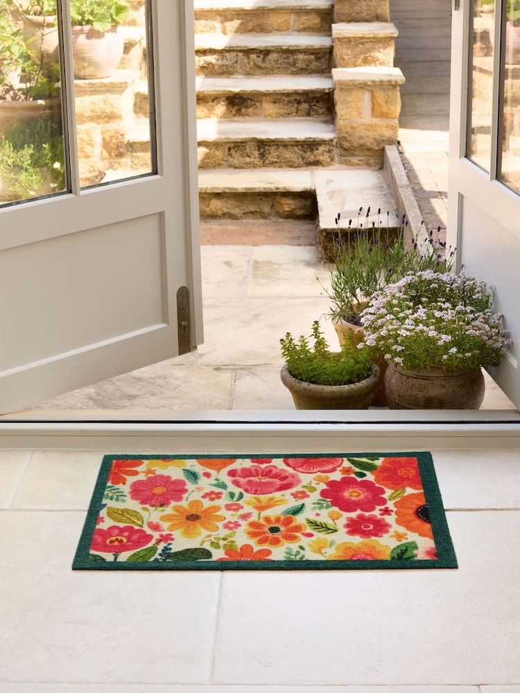 My Mat Pink Bright Blooms Doormat - Image 1 of 3