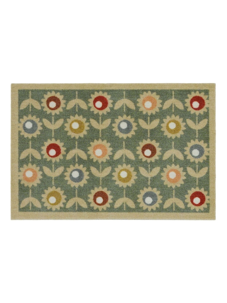 My Mat Green Multi Floral Doormat - Image 2 of 4