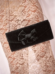 Terciopelo negro - Bolso cartera con lazo de Lipsy - Imagen 3 de 7