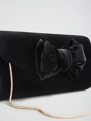 Terciopelo negro - Bolso cartera con lazo de Lipsy - Imagen 5 de 7