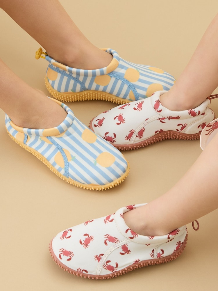 KIDLY by MORI Blue Quick Dry Swim Shoes With Grip Sole And Toggle Fastening - Image 2 of 5