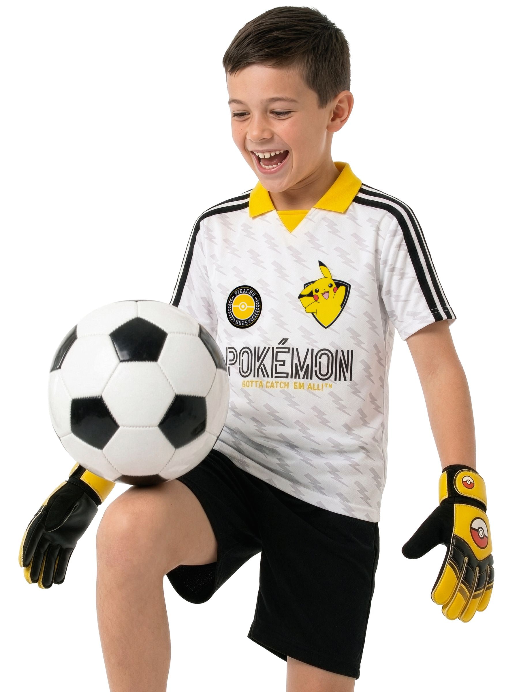 Buy Character White Pokemon Football Pikachu Shirt from the Next