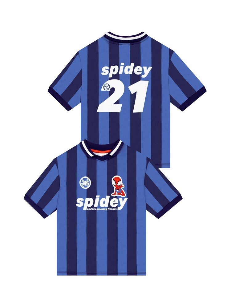 Character Blue Marvel Spidey And His Amazing Friends Football Shirt - Image 1 of 11