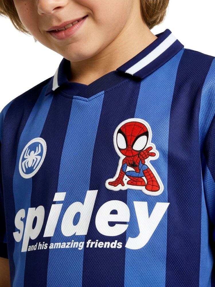 Character Blue Marvel Spidey And His Amazing Friends Football Shirt - Image 11 of 11