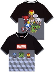 Character Grey Marvel Avengers Iron Captain America And Spider-Man Football Shirt - Image 1 of 16