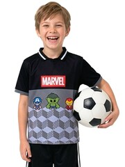 Character Grey Marvel Avengers Iron Captain America And Spider-Man Football Shirt - Image 10 of 16