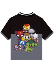 Character Grey Marvel Avengers Iron Captain America And Spider-Man Football Shirt - Image 13 of 16