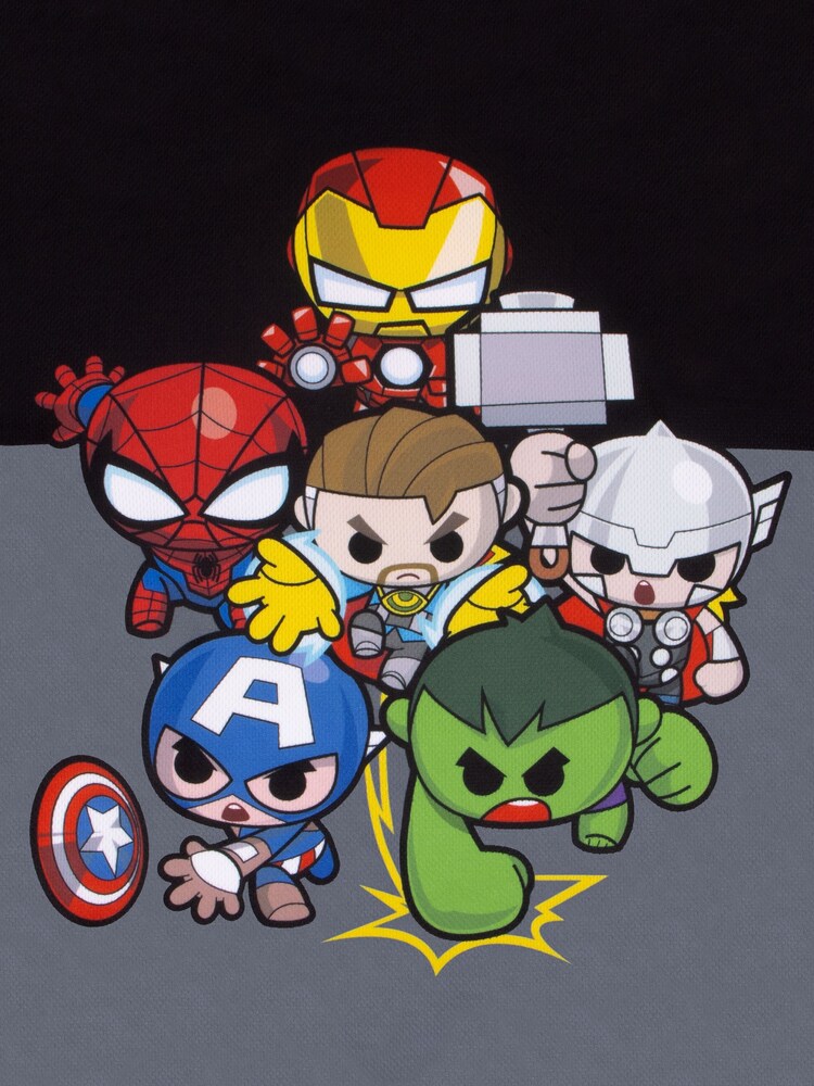 Character Grey Marvel Avengers Iron Captain America And Spider-Man Football Shirt - Image 16 of 16