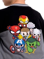 Character Grey Marvel Avengers Iron Captain America And Spider-Man Football Shirt - Image 8 of 16
