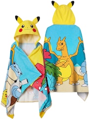 Character Yellow Pokemon Pikachu Charizard And Blastoise Swimming And Bath Wrap Towel - Image 1 of 9