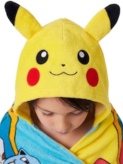 Character Yellow Pokemon Pikachu Charizard And Blastoise Swimming And Bath Wrap Towel - Image 4 of 9