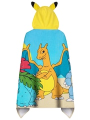 Character Yellow Pokemon Pikachu Charizard And Blastoise Swimming And Bath Wrap Towel - Image 6 of 9