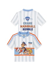 Character White PAW Patrol Football Chase Marshall And Rubble Shirt - Image 1 of 11