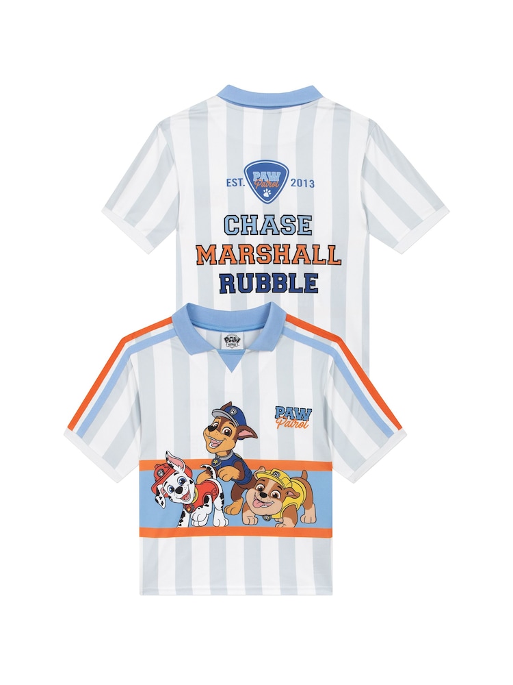 Character White PAW Patrol Football Chase Marshall And Rubble Shirt - Image 1 of 11