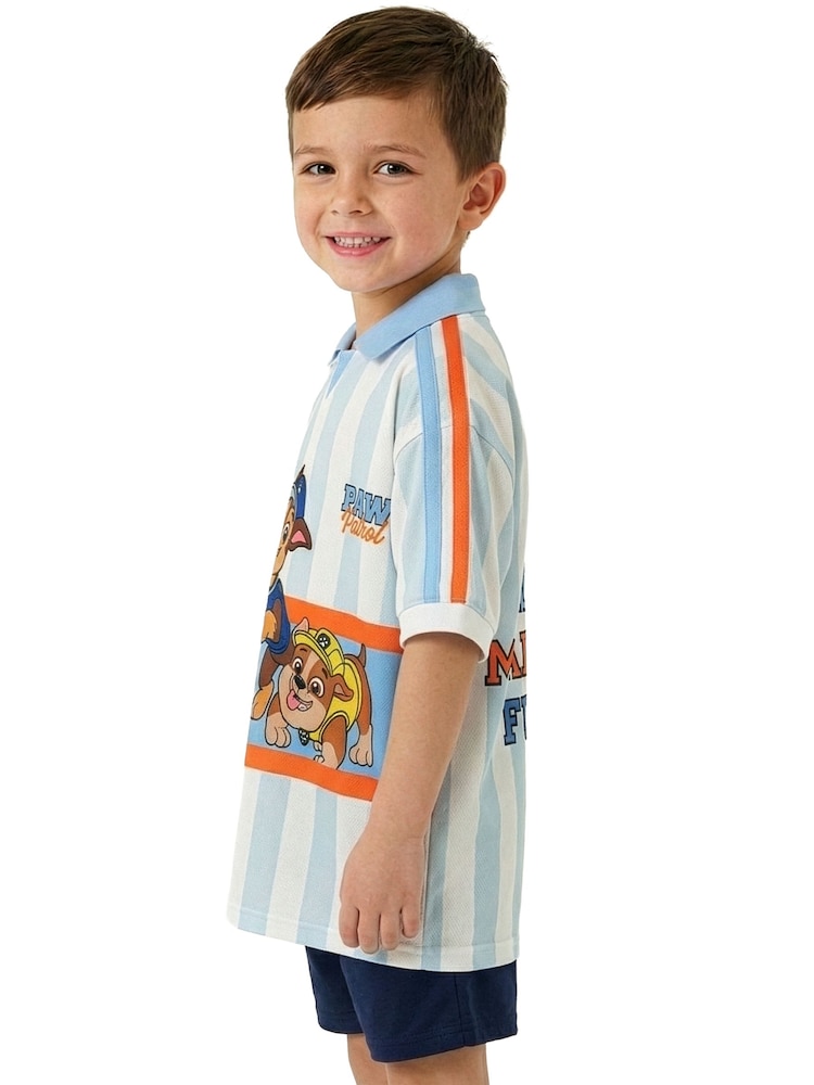 Character White PAW Patrol Football Chase Marshall And Rubble Shirt - Image 11 of 11