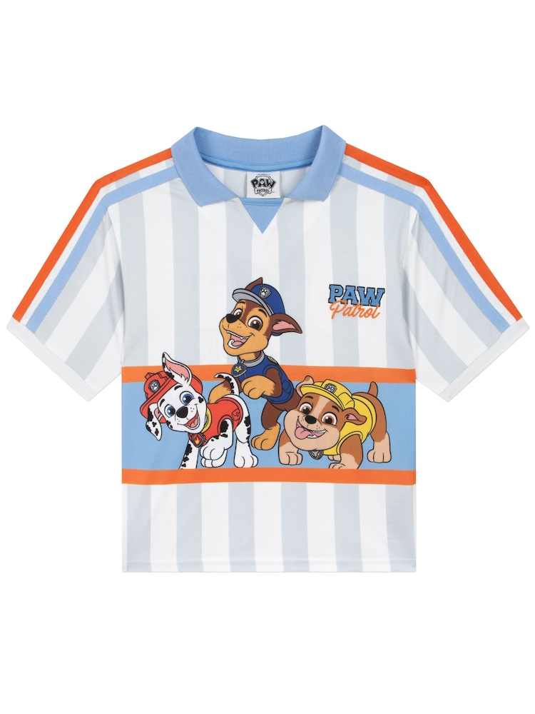 Character White PAW Patrol Football Chase Marshall And Rubble Shirt - Image 2 of 11
