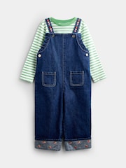 JoJo Maman Bébé Embroidered Dungarees & T-Shirt Set - Bilde 1 av 7