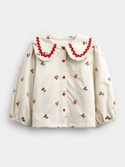 JoJo Maman Bébé Embroidered Cord Blouse - Imagen 1 de 4