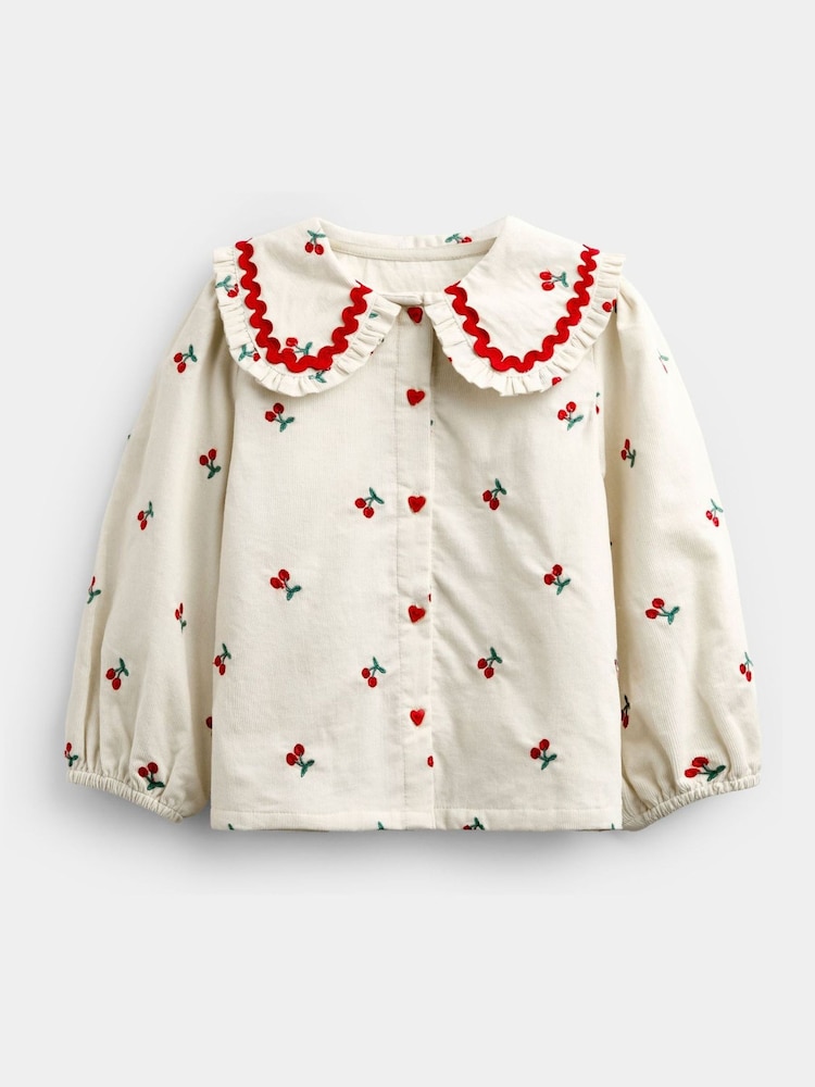 JoJo Maman Bébé Embroidered Cord Blouse - Imagen 1 de 4