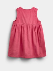 JoJo Maman Bébé Naxışlı Şnurlu Pinafore dress və blouses Set - 7şəkildən 5 şəkil