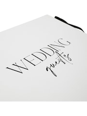 Widdop White Textured Guest Book 'Wedding Guests' - Image 5 of 7