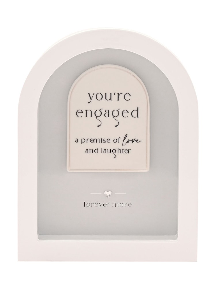 Widdop White Arch Plaque 18cm Engaged - Image 2 of 8