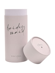 Widdop Clear Wine Glass Black Words - Bridesmaid - Image 6 of 7