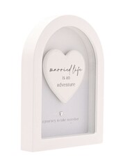 Widdop White Arch Plaque Married 18cm - Image 5 of 9