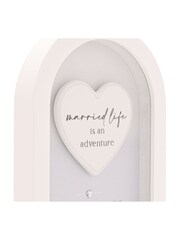 Widdop White Arch Plaque Married 18cm - Image 6 of 9