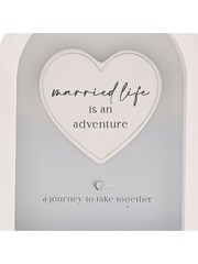 Widdop White Arch Plaque Married 18cm - Image 7 of 9