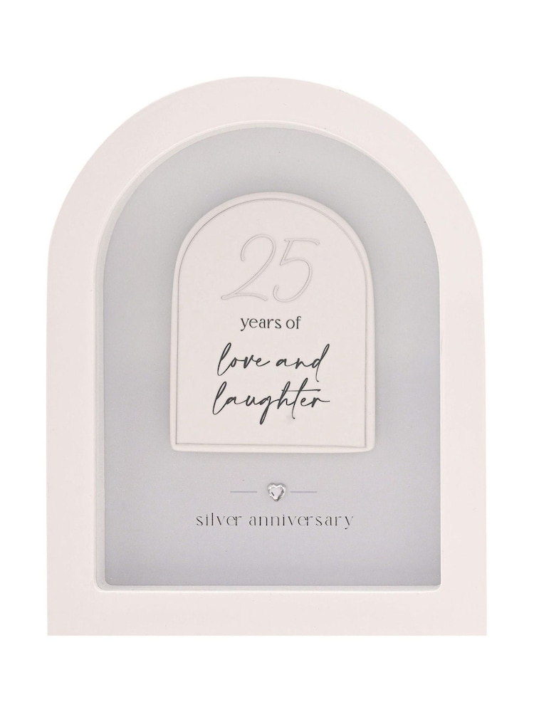 Widdop White Arch Plaque 18cm - 25 Years - Image 2 of 8