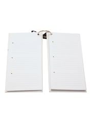 Widdop White Single Ring Bound Linen Guest Book - Image 5 of 7