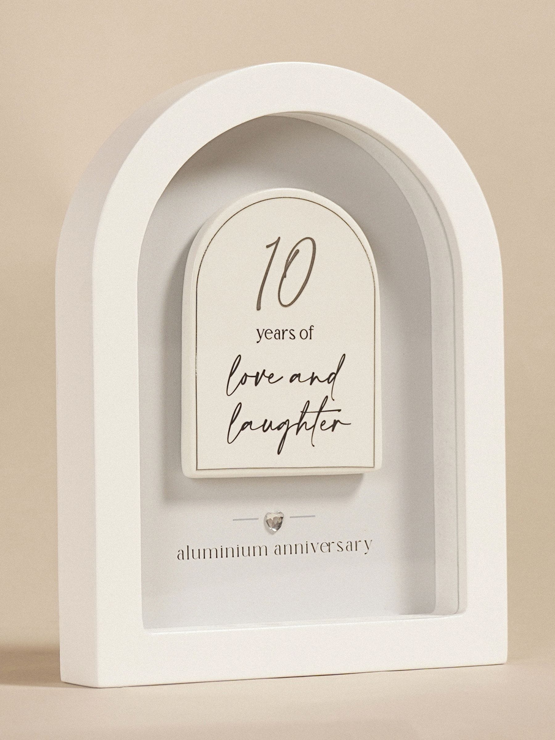 Amore By Juliana Unisex White Widdop Arch Plaque Ornament 18Cm