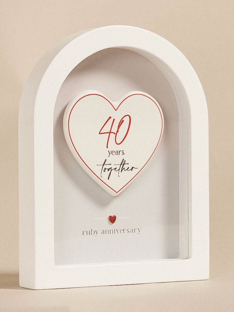 Widdop White Arch Plaque Ornament 18cm - Image 1 of 9