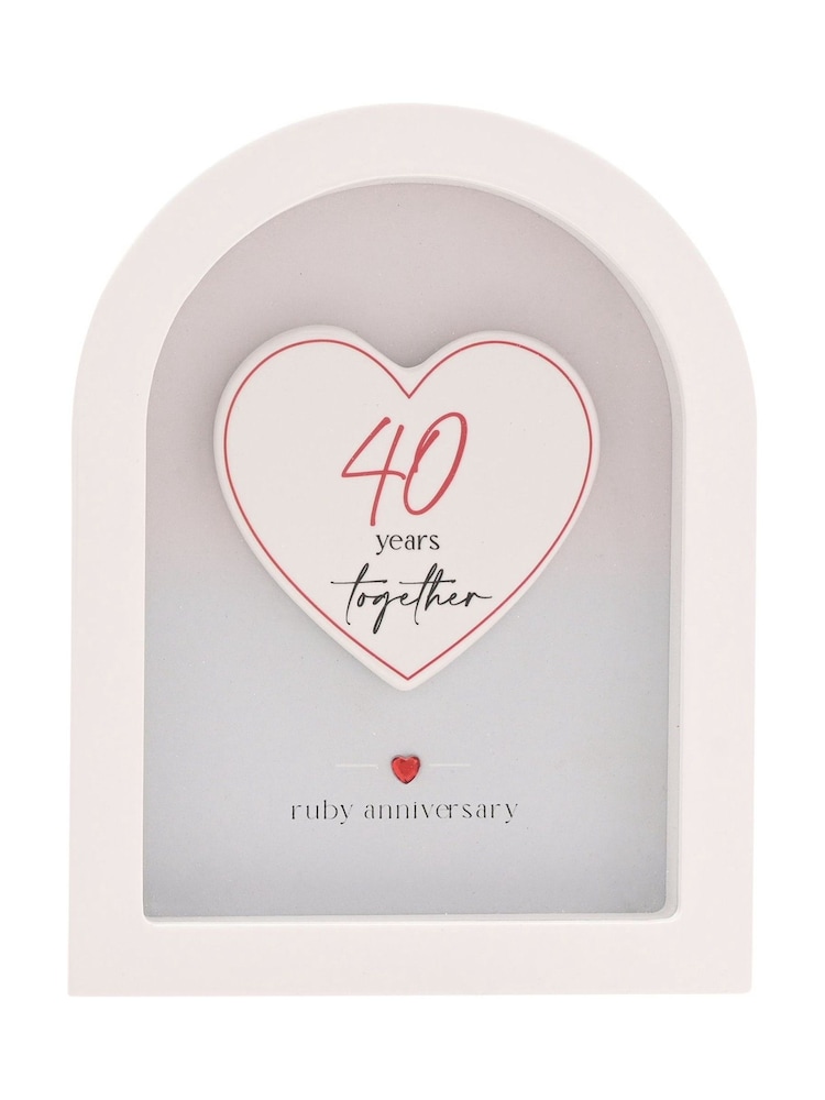 Widdop White Arch Plaque Ornament 18cm - Image 2 of 9