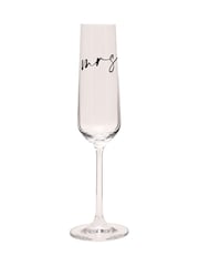 Widdop Clear Champagne Flute Black Words - Mrs Glasses - Image 3 of 7