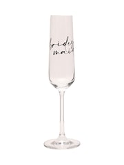 Widdop Clear Champagne Flute Black Words - Bridesmaid Glasses - Image 3 of 7