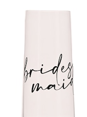Widdop Clear Champagne Flute Black Words - Bridesmaid Glasses - Image 4 of 7