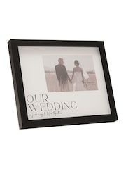 Widdop Black Wide Frame 'Our Wedding' 6" x 4 - Image 2 of 5