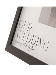 Widdop Black Wide Frame 'Our Wedding' 6" x 4 - Image 4 of 5