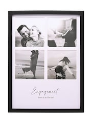 Widdop Black Multi Aperture Photo Frame - Engaged - Image 2 of 7