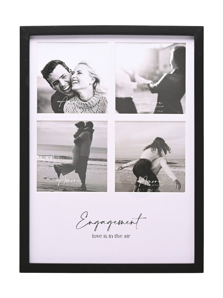 Widdop Black Multi Aperture Photo Frame - Engaged - Image 2 of 7